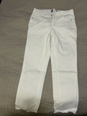 Wit & Wisdom White Straight-Leg Jeans